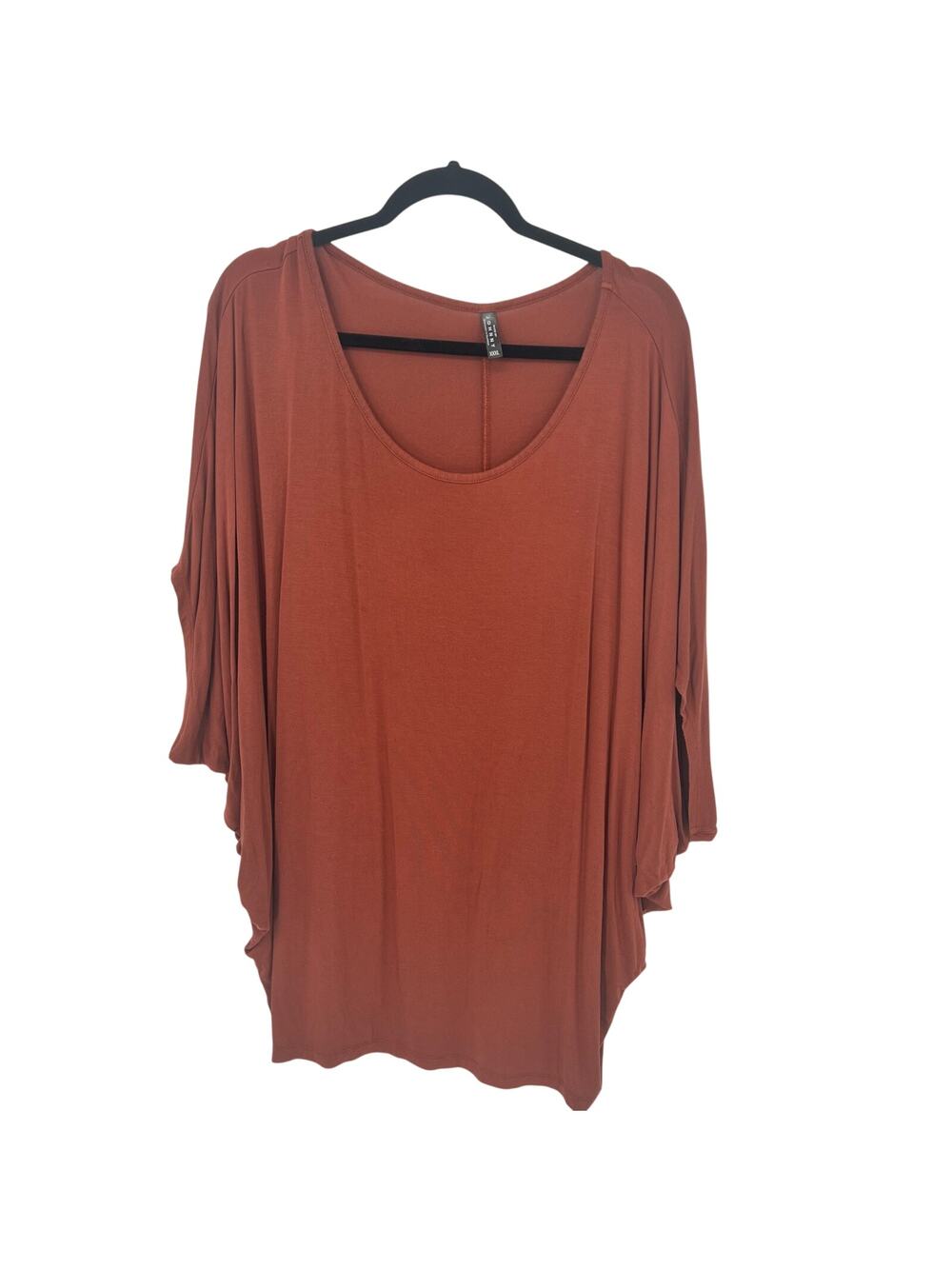 Burnt Orange Bat Wing Shirt - Made by Johnny - XXXL